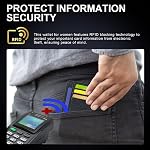 Hoewina Slim Wallet for Men, Credit Card Holder Wallet, Minimalist Design - RFID Blocking Front Pocket Leather Thin Wallet for Men and Women(Mist Black)