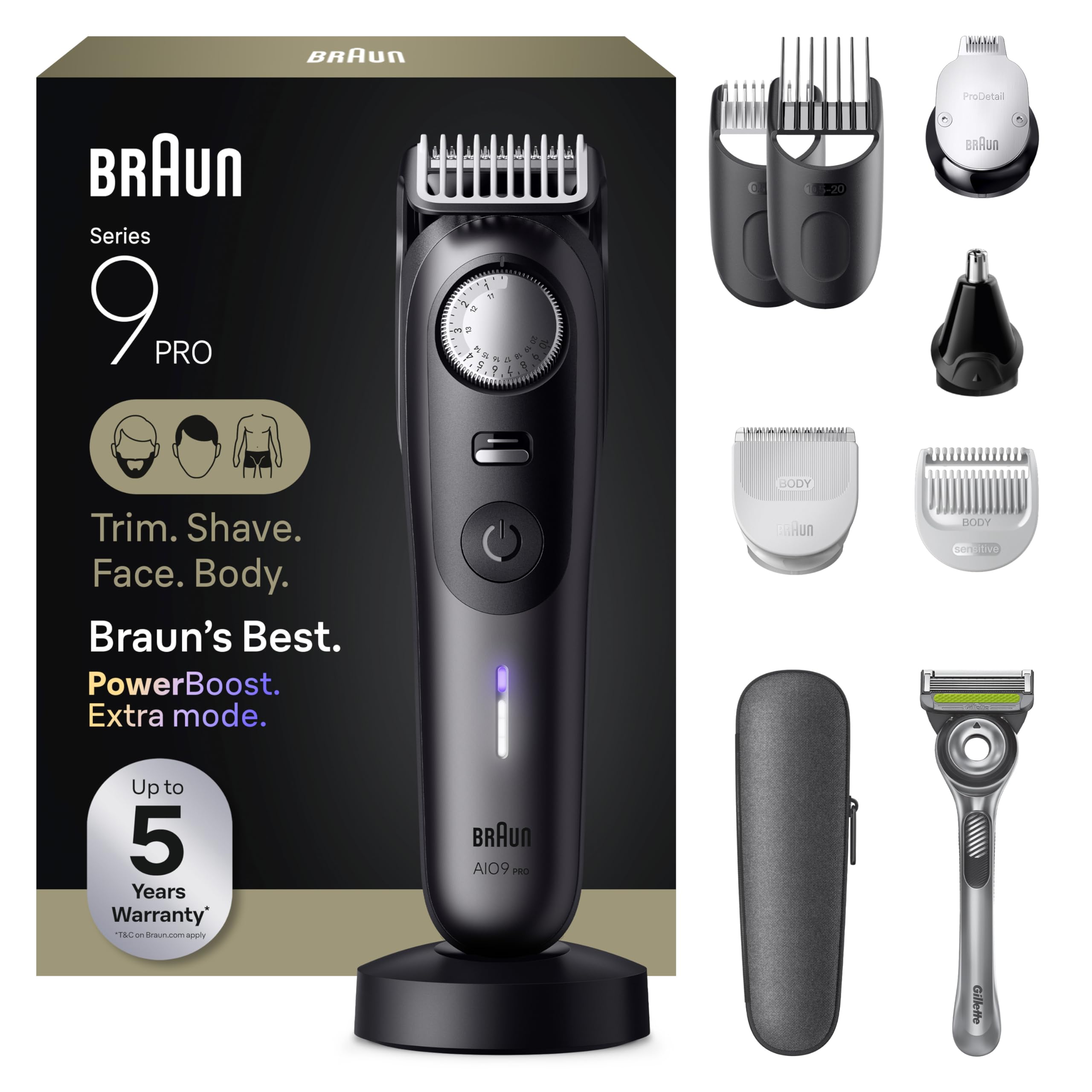脱毛・除毛 BRAUN series9 BRAUN Series 9 Sport + Electric Shaver Wet & Dry Clean & Charge