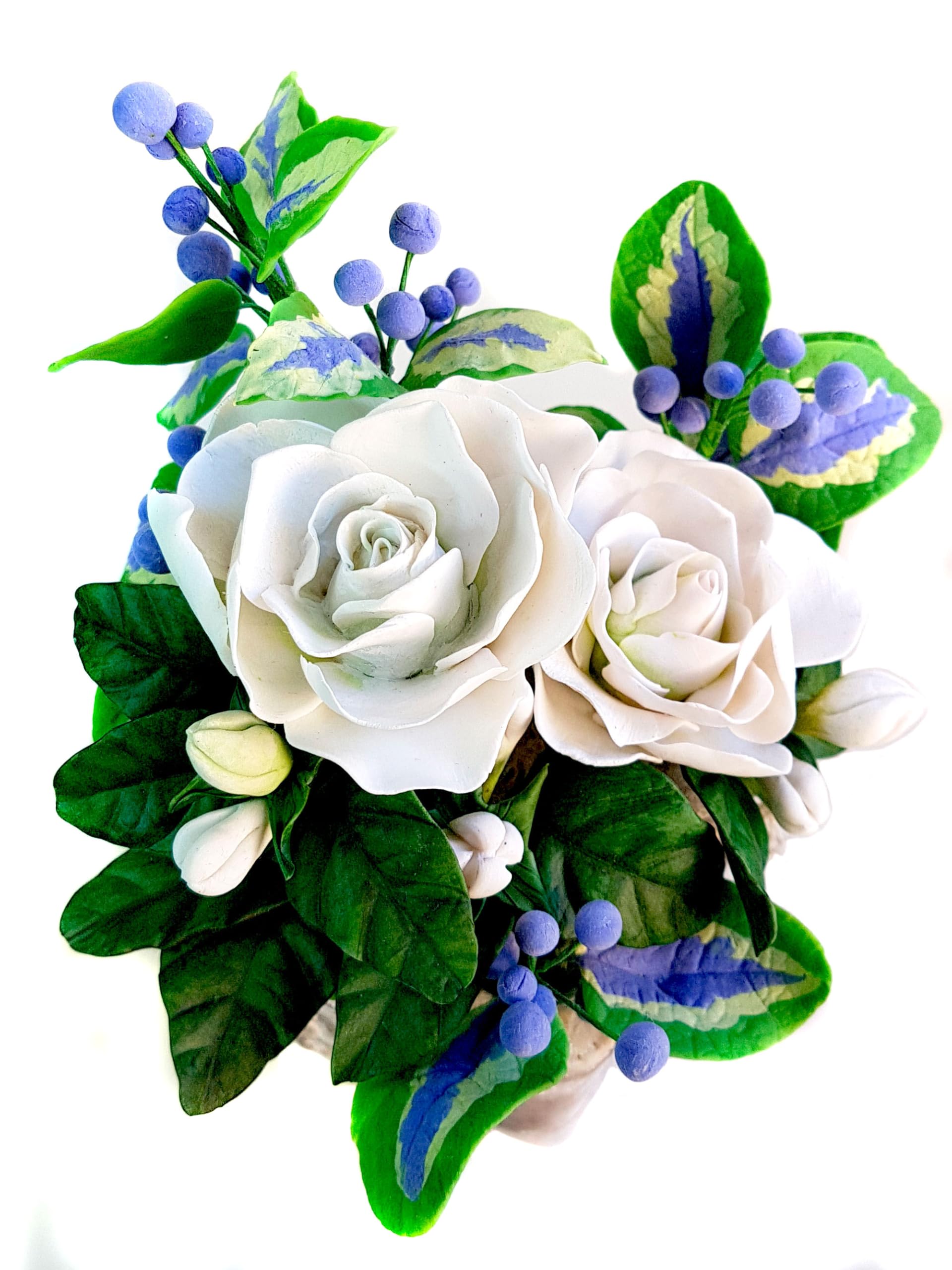 Flores de Porcelana Rusa Miniatura GARDENIAS Home Decor Regalo - Hand Made