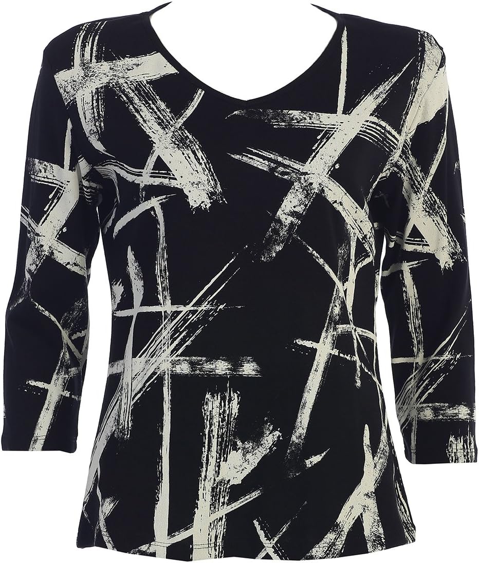 Jess & Jane Stellar Cotton Top in Black - 15-1117