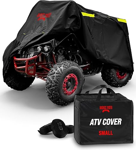 Cubierta de protección para motocicleta de la marca Badass Motogear, con rayas reflectantes de seguridad nocturnas, escudos de calor, con