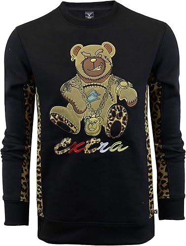 Miniatura 2 de Screenshot - Sudadera de forro polar tipo hip hop urbano - Sudadera tipo pulóver ropa deportiva moda urbana cuello redondo para hombre