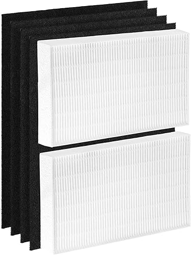 HPA200 - Filtros de repuesto HEPA de alta calidad compatibles con purificador de aire Honeywell, 2 filtros HEPA más 4 prefiltros de carbón activado