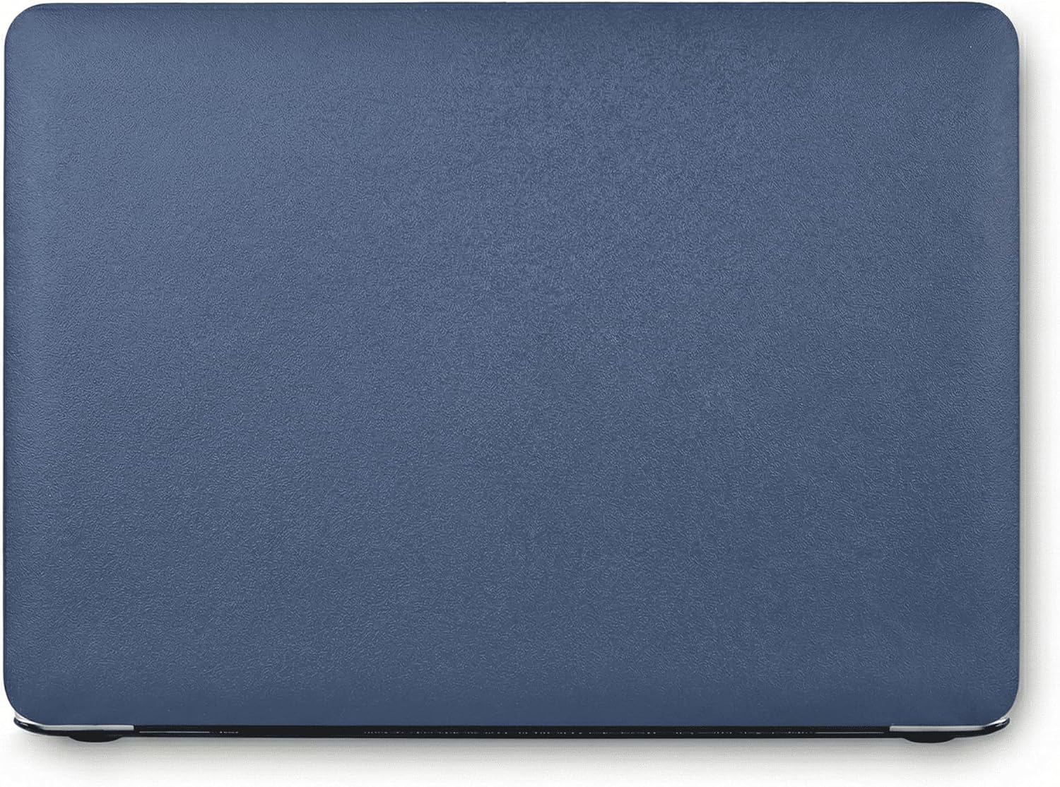 KECC Compatible with MacBook Pro 16 inch Case 2020 2019 Release A2141 with Touch Bar Protective Italian Leather Hard Shell Case, Navy Blue Leather
