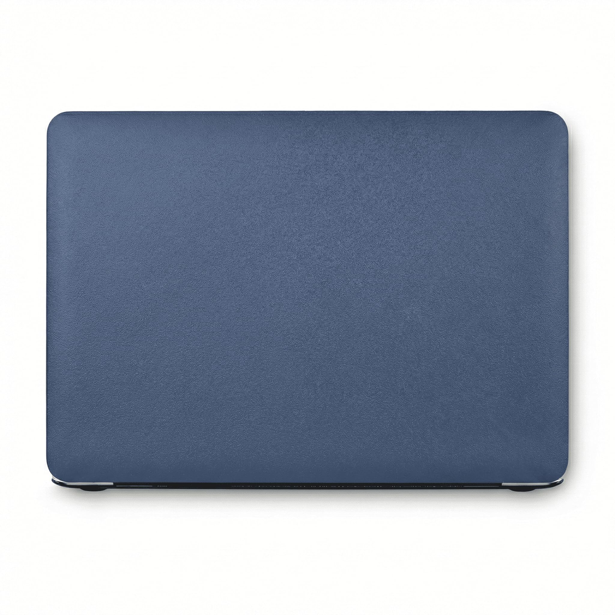 KECC Compatible with MacBook Pro 16 inch Case 2020 2019 Release A2141 with Touch Bar Protective Italian Leather Hard Shell Case, Navy Blue Leather