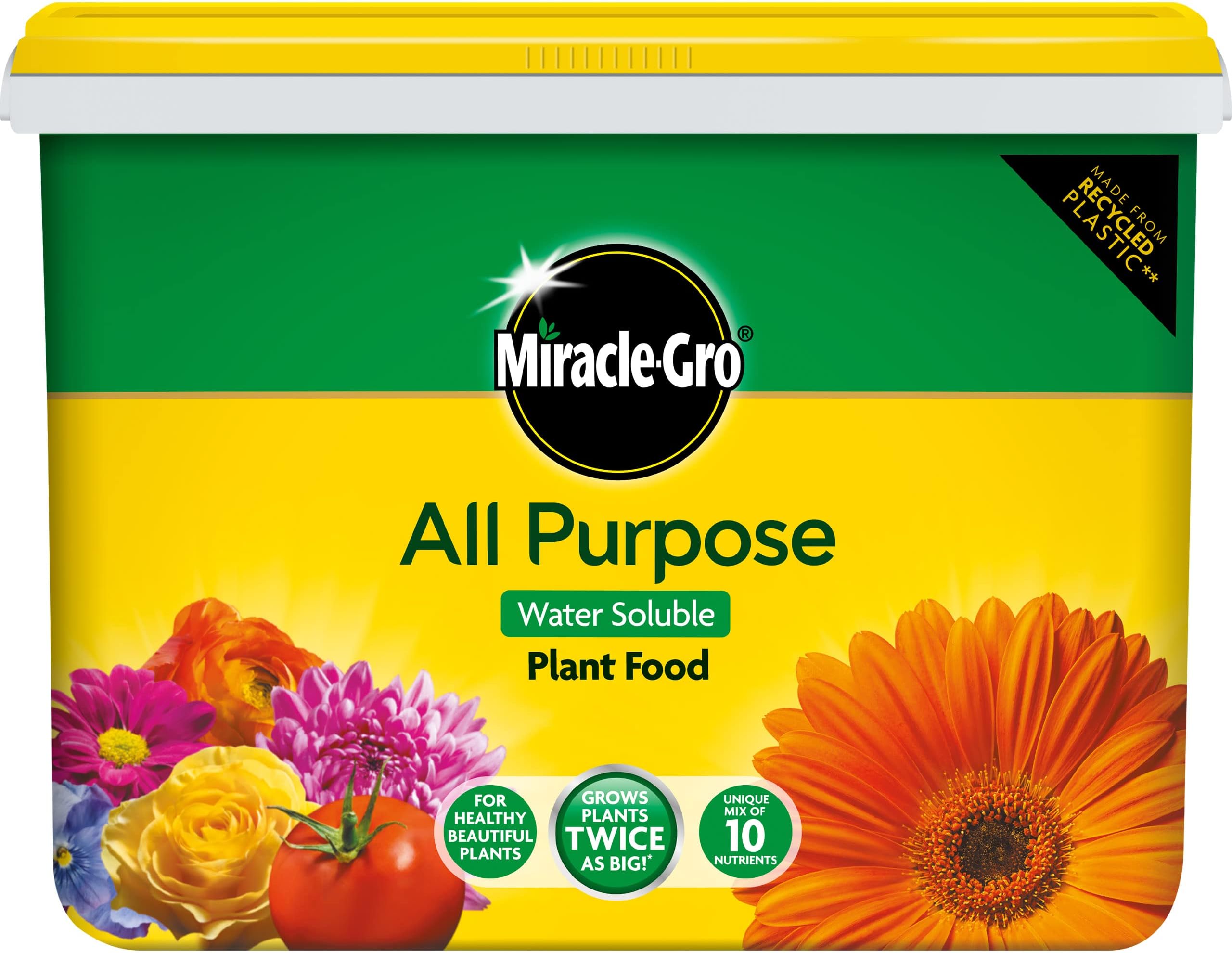 Miracle-Gro All Purpose Water Soluble Plant Food Tub, 2 kg