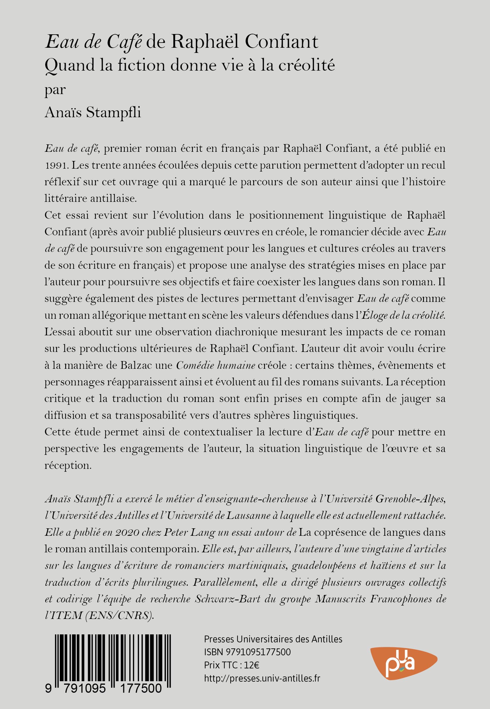 Eau de Café de Raphaël Confiant: Quand la fiction donne vie à la créolité