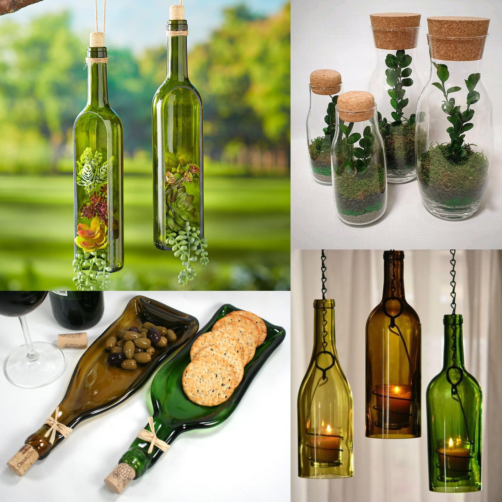 Amazon.com: DLLCCM Wine Bottle Cutter - Upgraded Glass Bottle Cutter Set Glass  Bottle Cutter for All Shapes, Wine Bottle Cutter Tools, Curved Glass  Cutting Tool for Round and Square Bottles, Bottle DIY