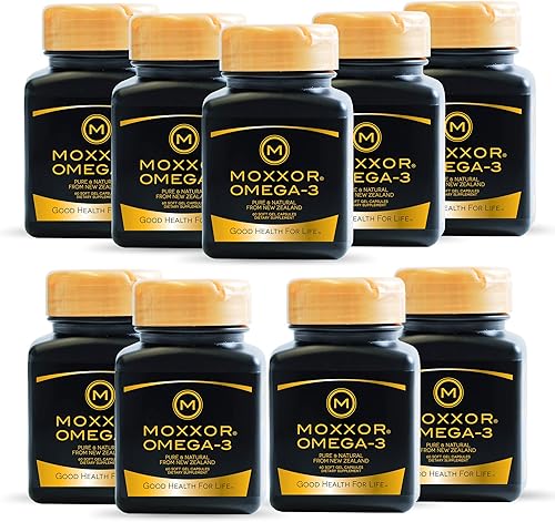 Moxxor Aceite de mejillón de labios verdes Omega 3 New Zealand Geles suaves para apoyo articular y movilidad, sin regusto a pescado, 2 geles suaves