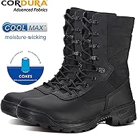 Vista 2 de SAILOFO Botas militares para hombre, botas tácticas ligeras, botas de caza de selva para senderismo
