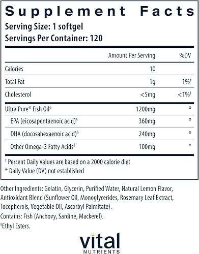 Miniatura 8 de Suplemento de aceite de pescado 700 por Vital Nutrients, 1, 1