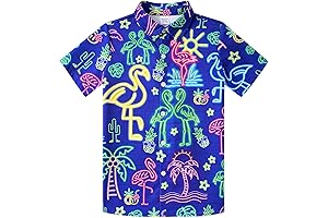 Novelty Funky Hawaiian Shirt for Boys 7-14