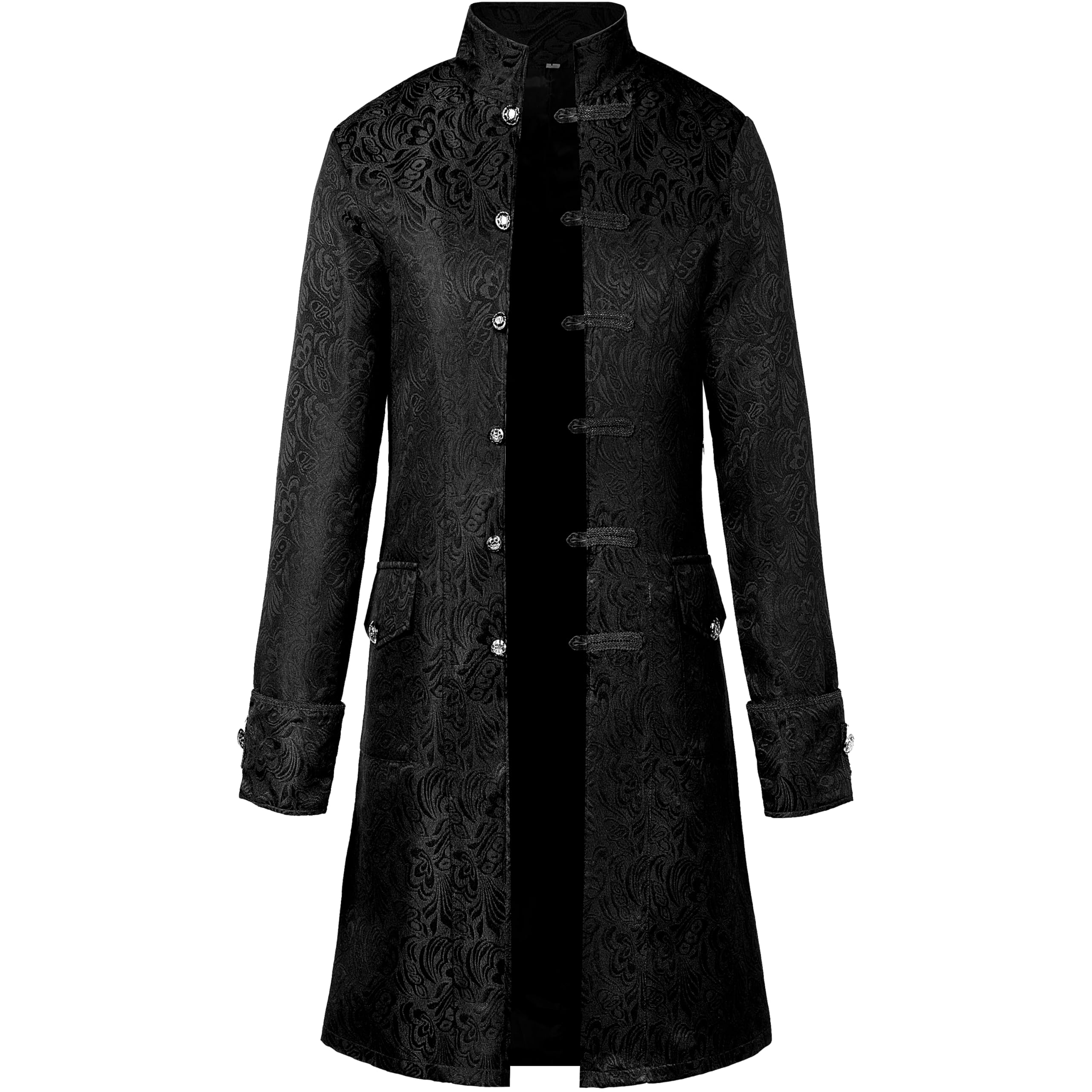 Spooktacular Creations Steampunk Costume for Halloween Costumes, Vintage Tailcoat Jacket for Warlock Costume Men