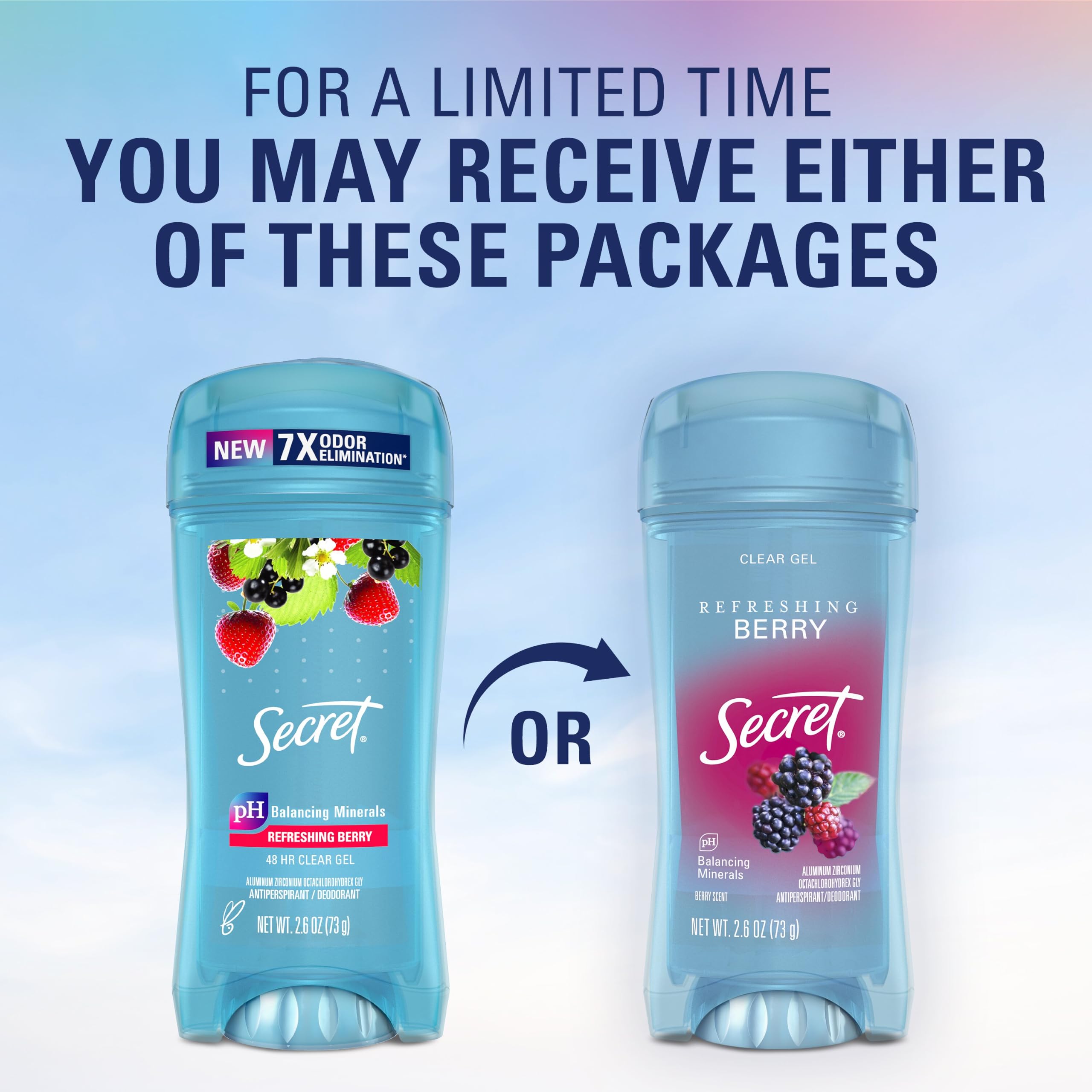 Secret Scent Expressions So Very Summerberry Clear Gel Antiperspirant/Dezodorant, 160ml (Pack of 2), So Very Summerberry, 150ml