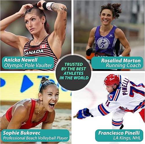 Miniatura 6 de Heali - Cinta de kinesiología con magnesio y mentol, forma de cinta K precortada para adaptarse a hombros e isquiotibiales, cinta deportiva de