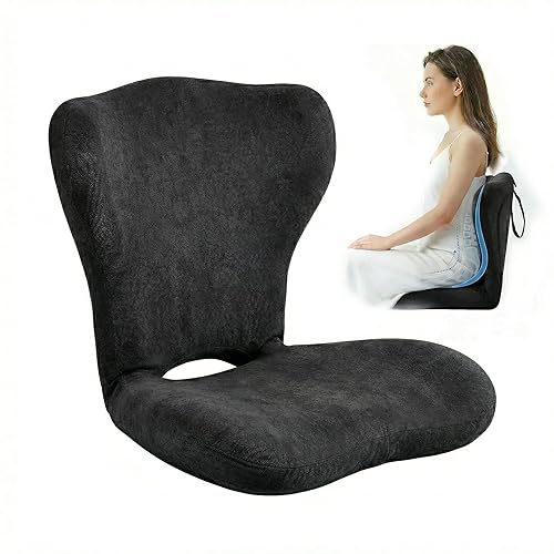 Ergonomic Back Support for Office Chair, Seat Cushion with Backrest,
