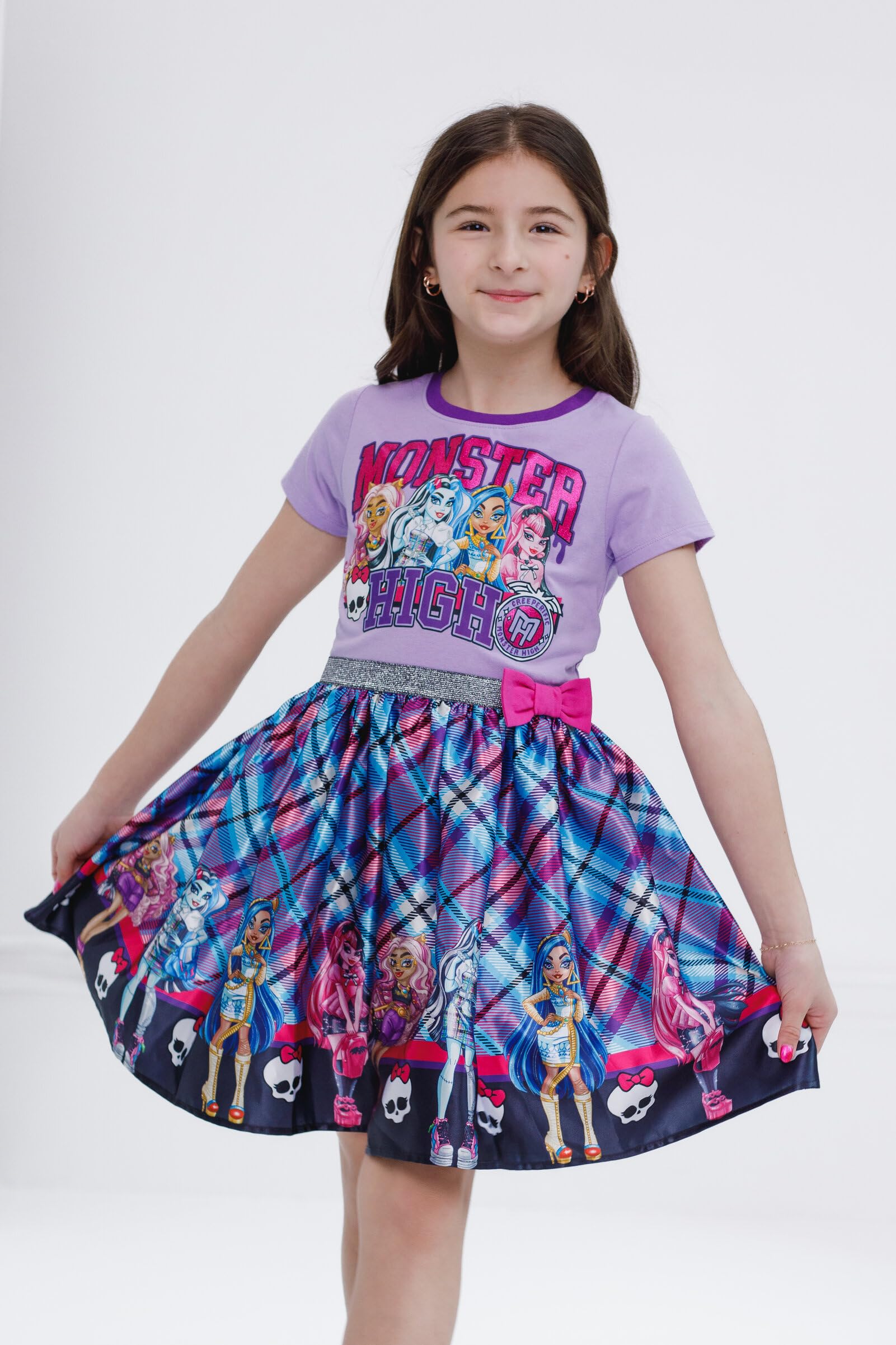 Monster High Kleines Mädchenkleid für Kinder bis große Kinder (32-42-44)