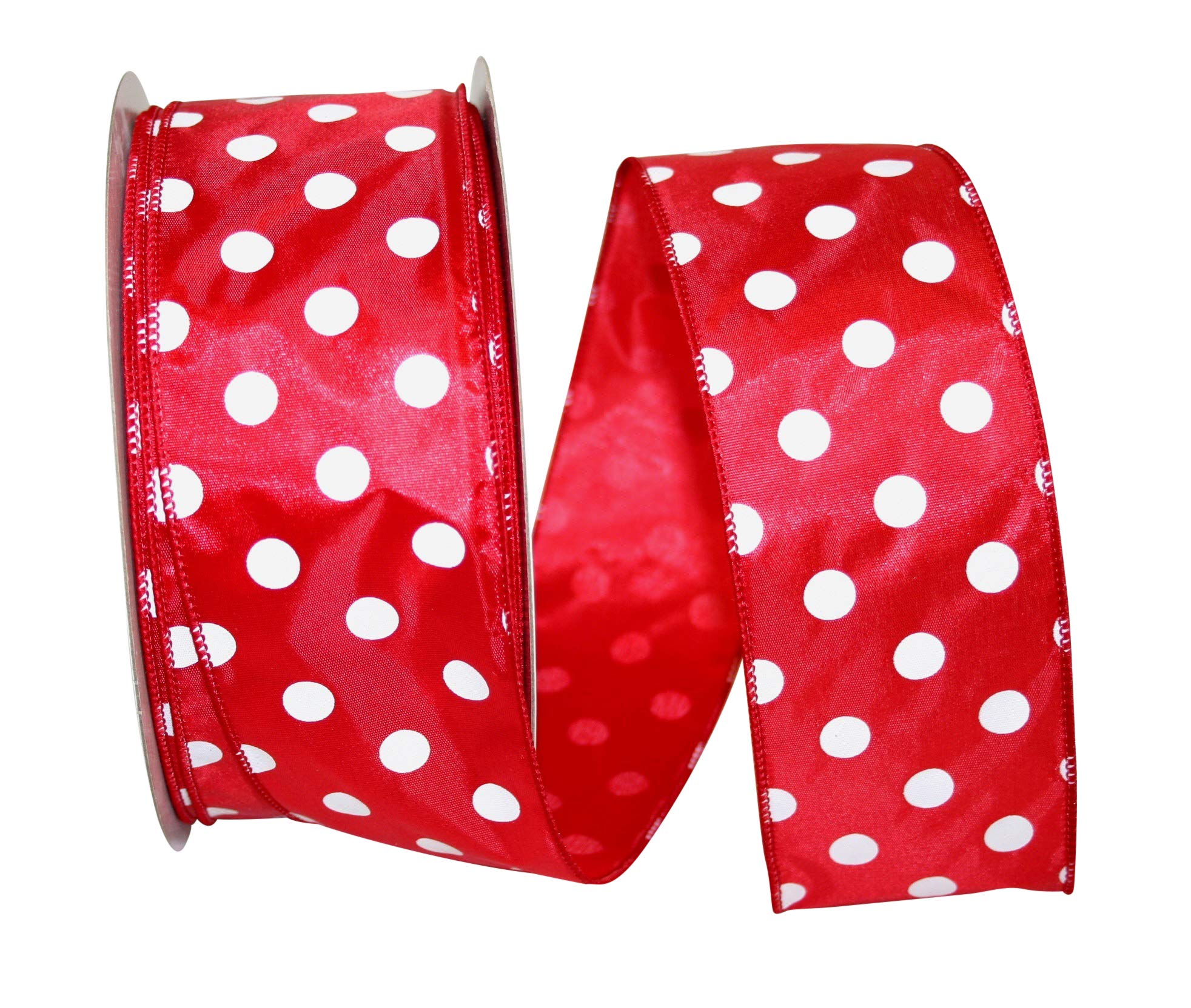 Ruban rouge Reliant de 6,3 cm x 45,7 m pour décors