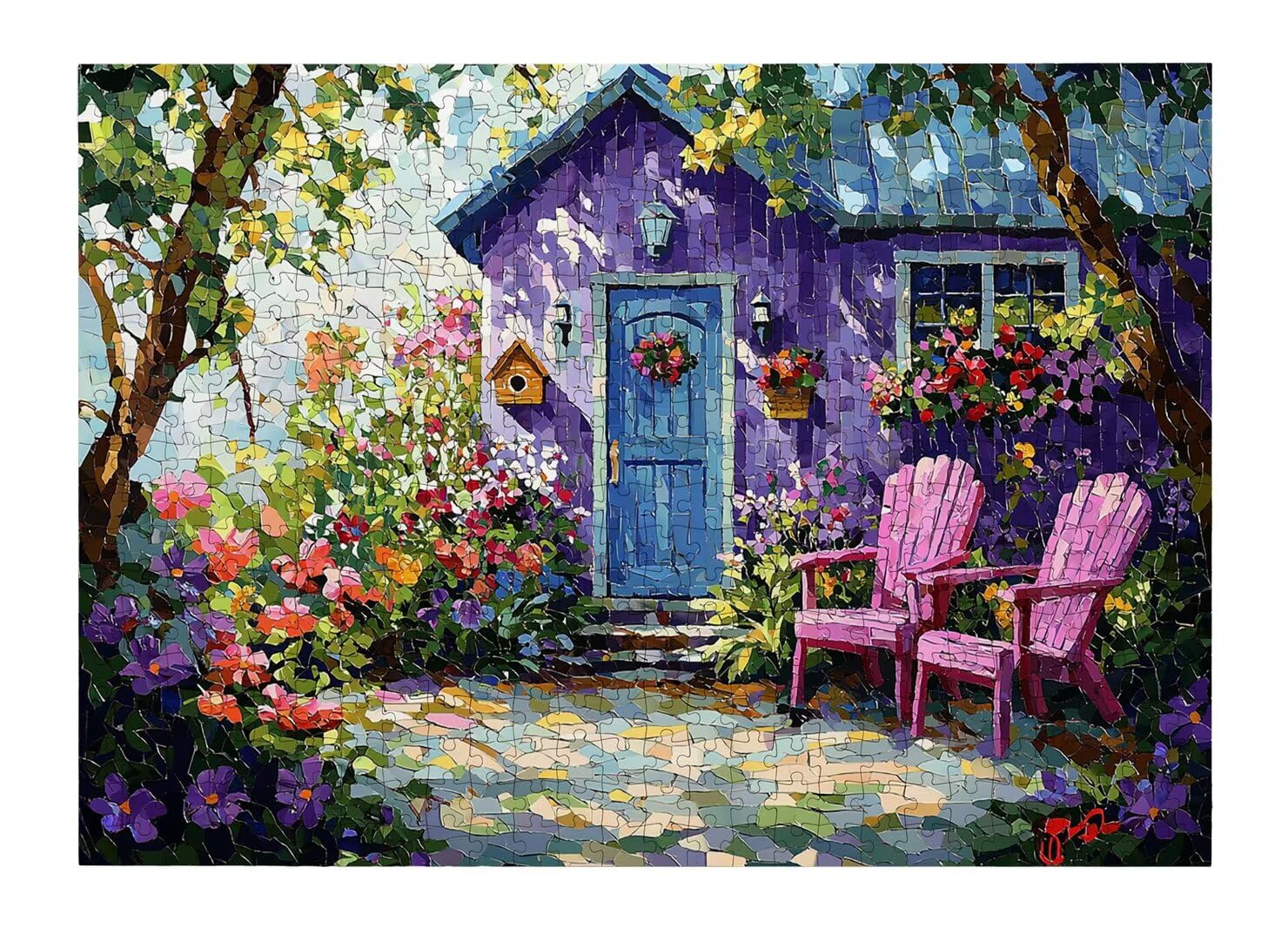Puzzle 1000 Pièces Adultes, Puzzle Jardin Impossibles pour Adultes -4620