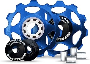 IMPALAPRO Bike Set 2 Ceramic Rolls 11T Rear Shift Bike – Jockey Wheel Rear Shift – 11T Rolls – Bike Pulley – Jockey Wheel – Ceramic Bearing – MTB Rolls