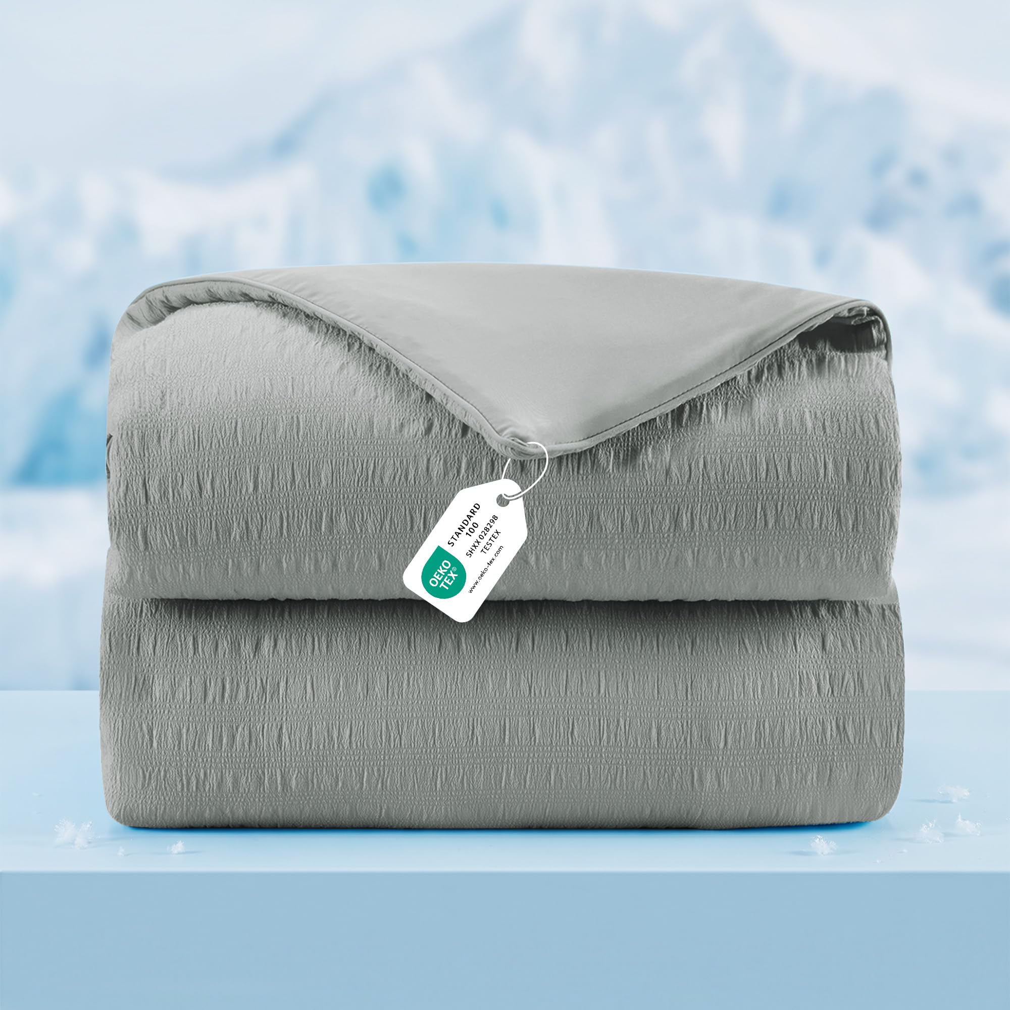 Couverture rafraîchissante UNIKOME d'excellence en soie glacée 240x220