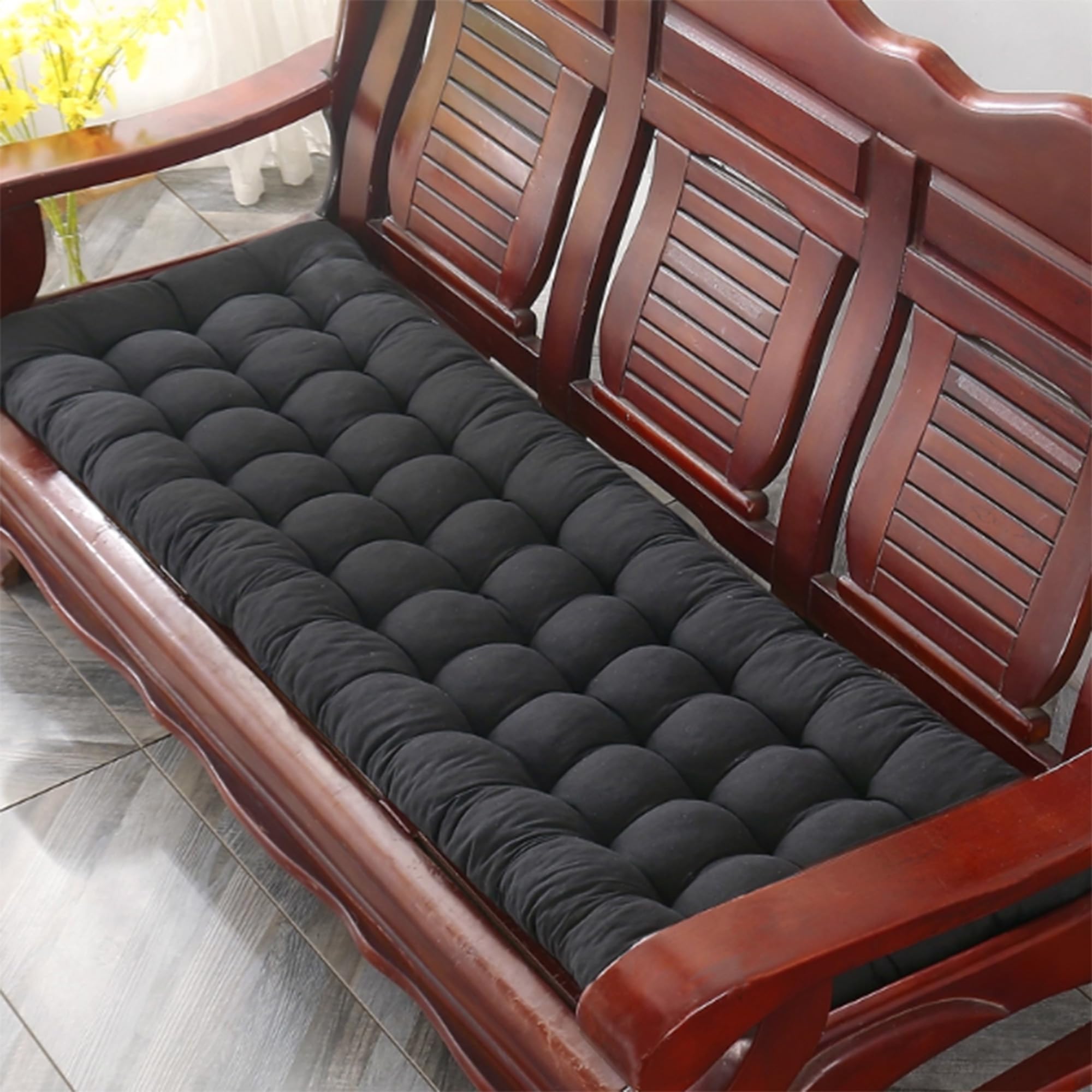 Matelas de banc haut de gamme 8 cm d'épaisseur rembourrage dense pour intérieur 170 cm