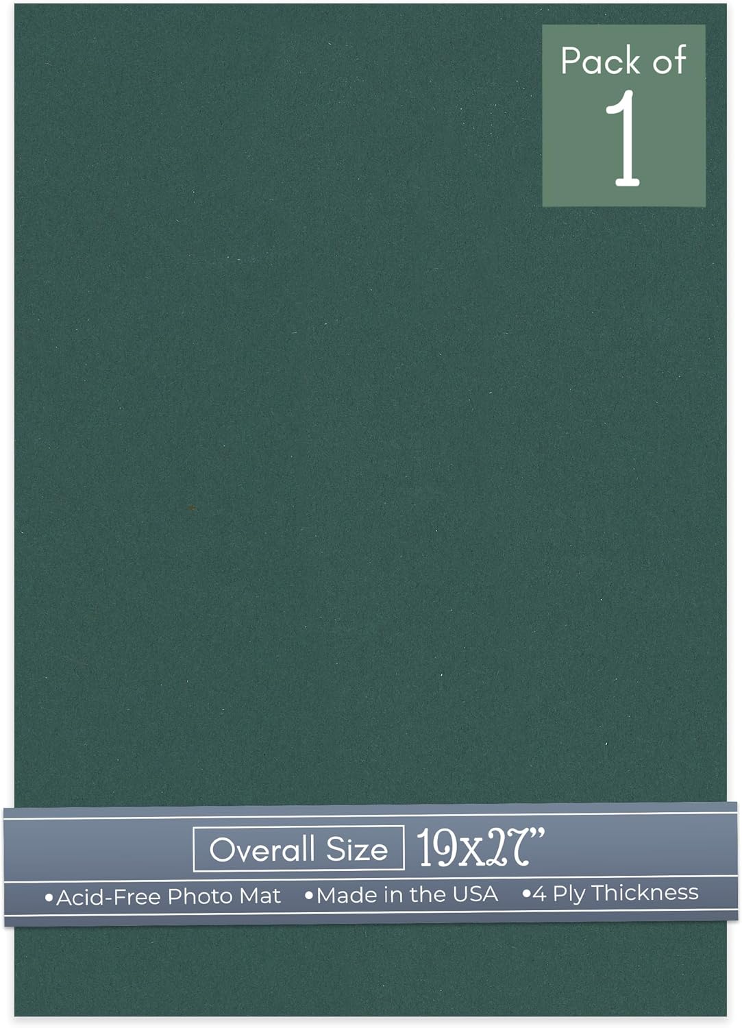 CountryArtHouse Palm Leaf Green 19x27 Uncut Art Mat Board - No Opening - 1 Mat