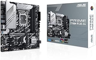 ASUS Prime Z790M-Plus D4 LGA 1700(Intel® 12th&13th Gen) microATX Motherboard (PCIe® 5.0, 3xM.2 Slots,10+1 DrMOS,DDR4,1Gb LAN,USB 3.2 Gen 2x2 Type-C®,Front USB 3.2 Gen 1 Type-C,Thunderbolt 4 USB4®)