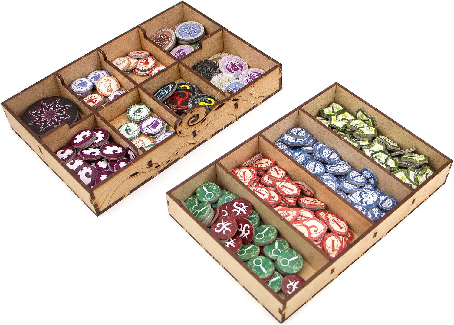 TowerRex Organizer for Arkham Horror 3rd Edition Board Game, Storage Insert, Accessory Upgrade for Only Base Game