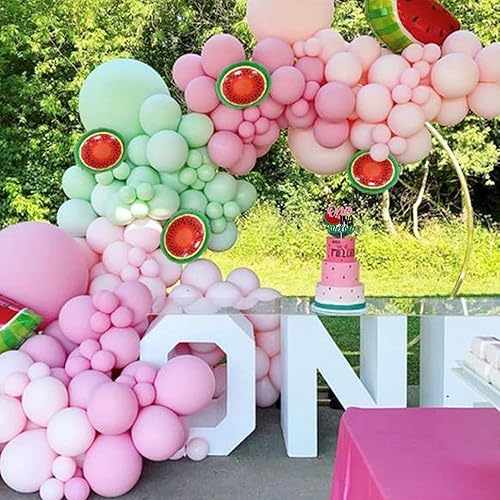 Miniatura 5 de Rsstarxi 1 paquete de decoración de pastel de sandía con purpurina uno en un melón, decoración de pastel de sandía para el primer cumpleaños,