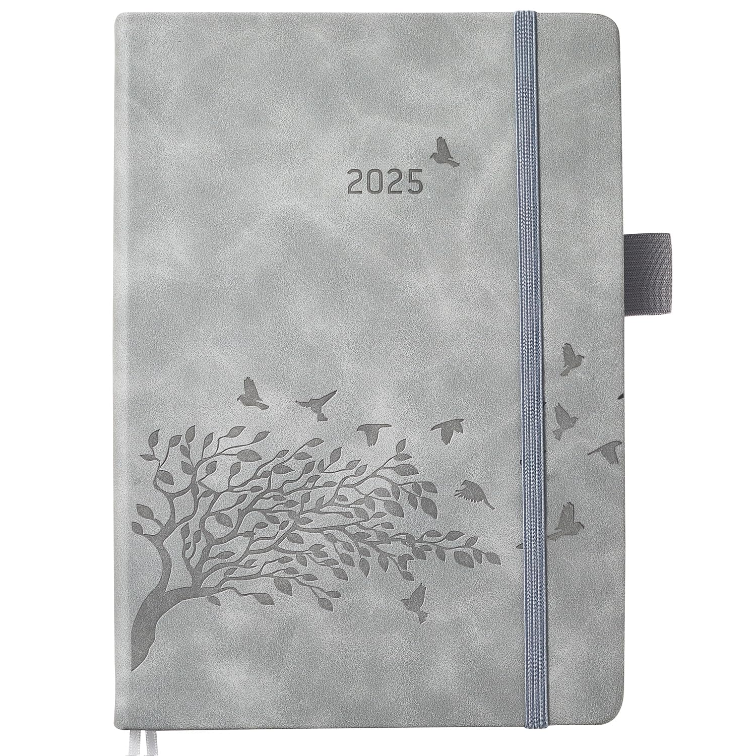 Agenda 2025 Dia por Pagina A5, Agenda Anual con Notas, Tags para mes, Bolsillo, Porta Boligrafos, Marcador Cinta 2, Tapa Dura Agenda Diario para Familiar Escolar Trabajo, Enero 25 a Diciembre 25