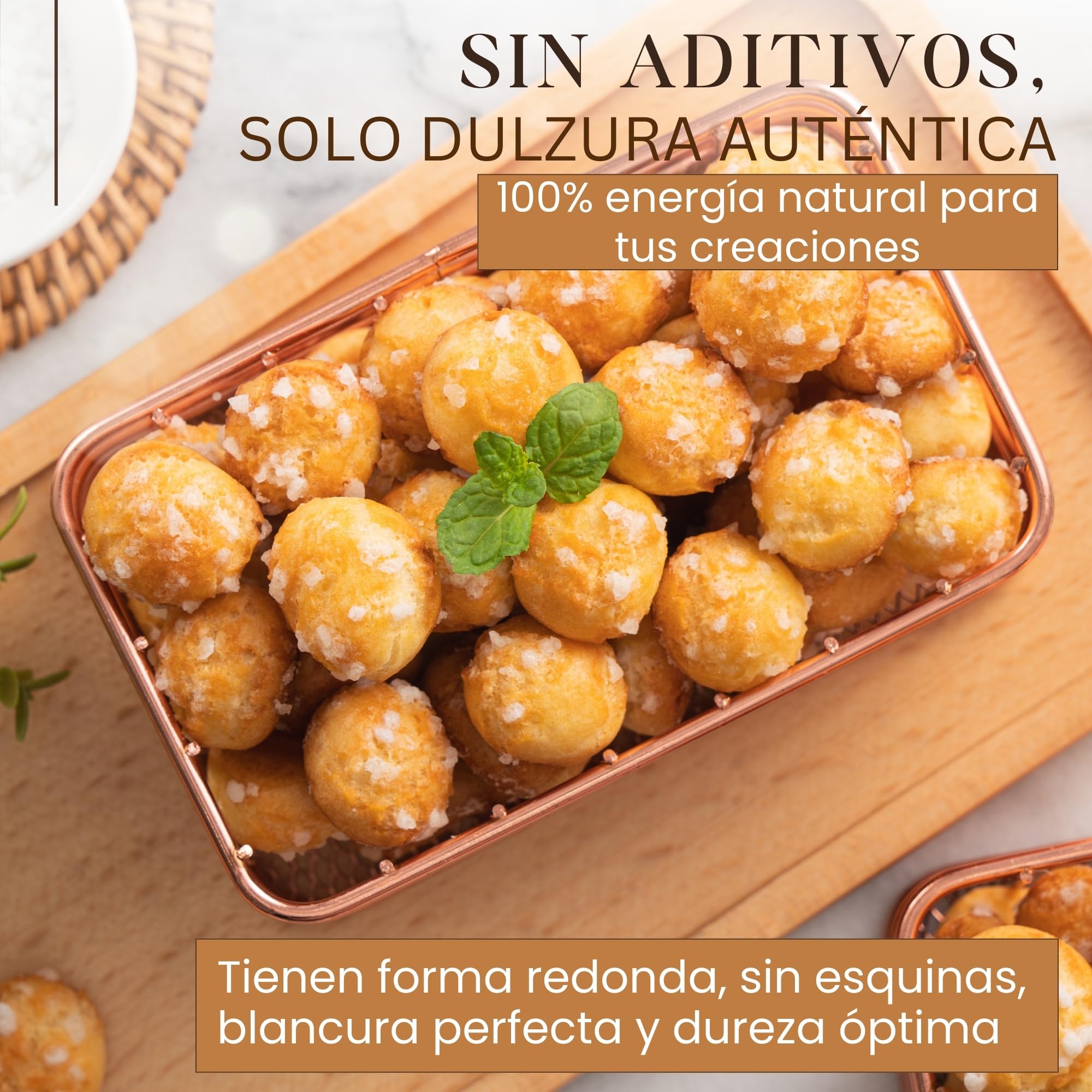 Azúcar Perlado 750g | Azúcar Perlado para Gofres, Roscón de reyes, Repostería y Decoración | Ideal para uso profesional