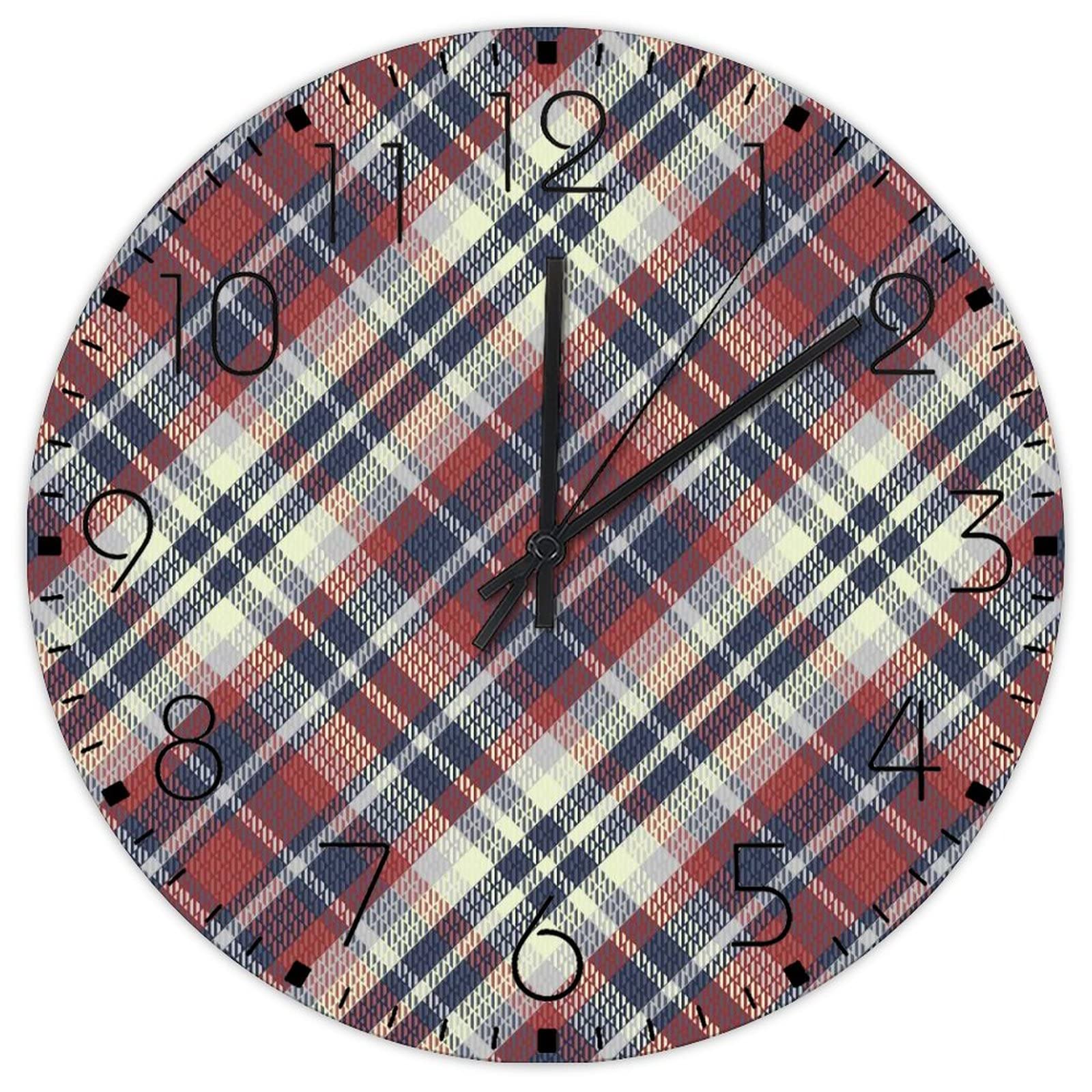 Horloge murale en bois pour école et garderie double face ronde 38cm