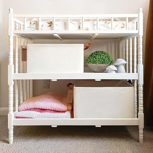 Miniatura 10 de CHICVITA Contenedores de almacenamiento para estantes, contenedores de armario para organización, cestas de almacenamiento para toallas, canasta