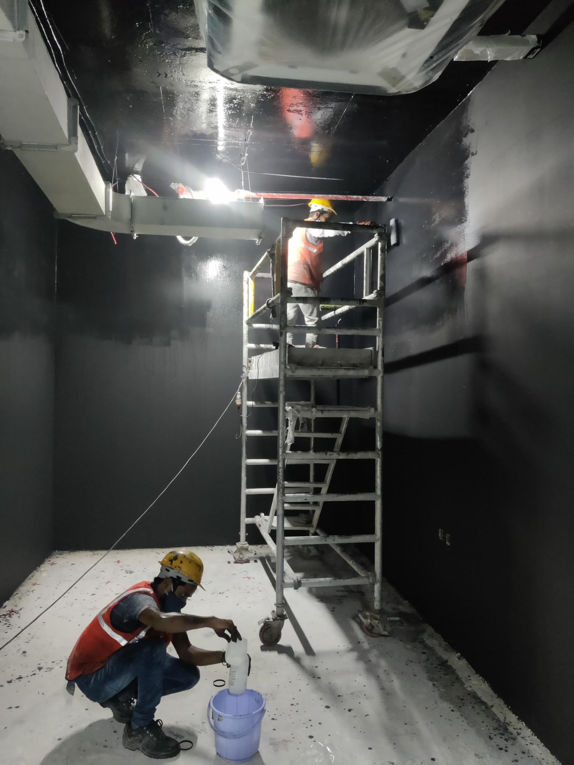 Combination of YShield HSF54 EMF Radiation shielding paint, GK5 primer, AF3 Carbon Concentrate, 5 metres GSS10 Conducting rods | RF, 5G, WiFi radiation blocking | upto 90 dB shielding (40GHz) 4