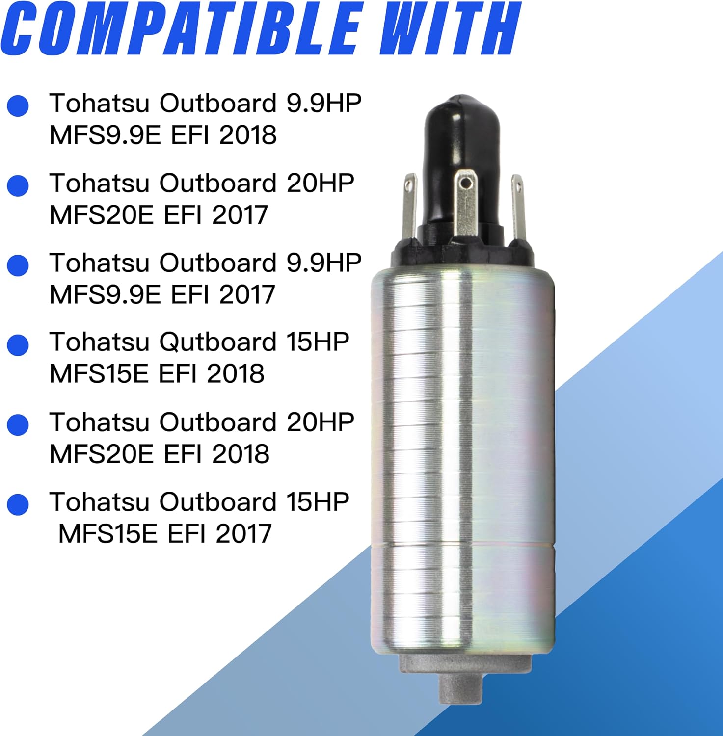 8m0134463 Fuel Pump feed Fit For Mercury 9.9 10 15 20 25 30 HP EFI Tohatsu vapor seperator Replace# 8m0134463 8m0134463-01 3RS-04302-0