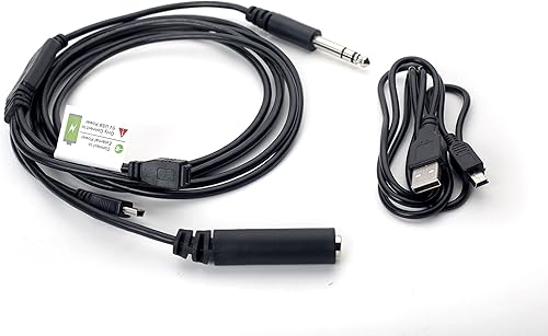 Cable de grabación de radio ATC de intercomunicador de cabina de avión con adaptador de cable de alimentación Cable de audio para GoPro HERO3