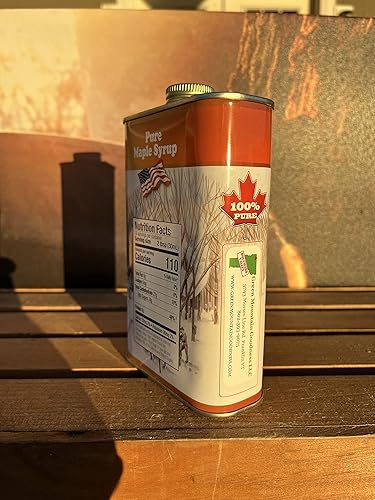 Miniatura 3 de Green Mountain Goodness, lata de pinta de jarabe de arce puro Vermont (ámbar oscuro)