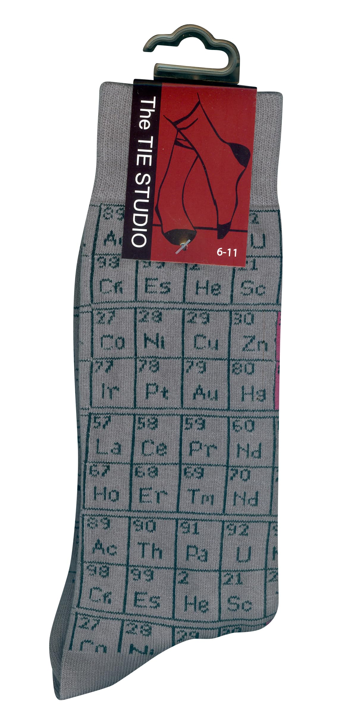 The Tie Studio Periodic Table Socks – Cotton Rich Novelty Science Socks UK 6-11