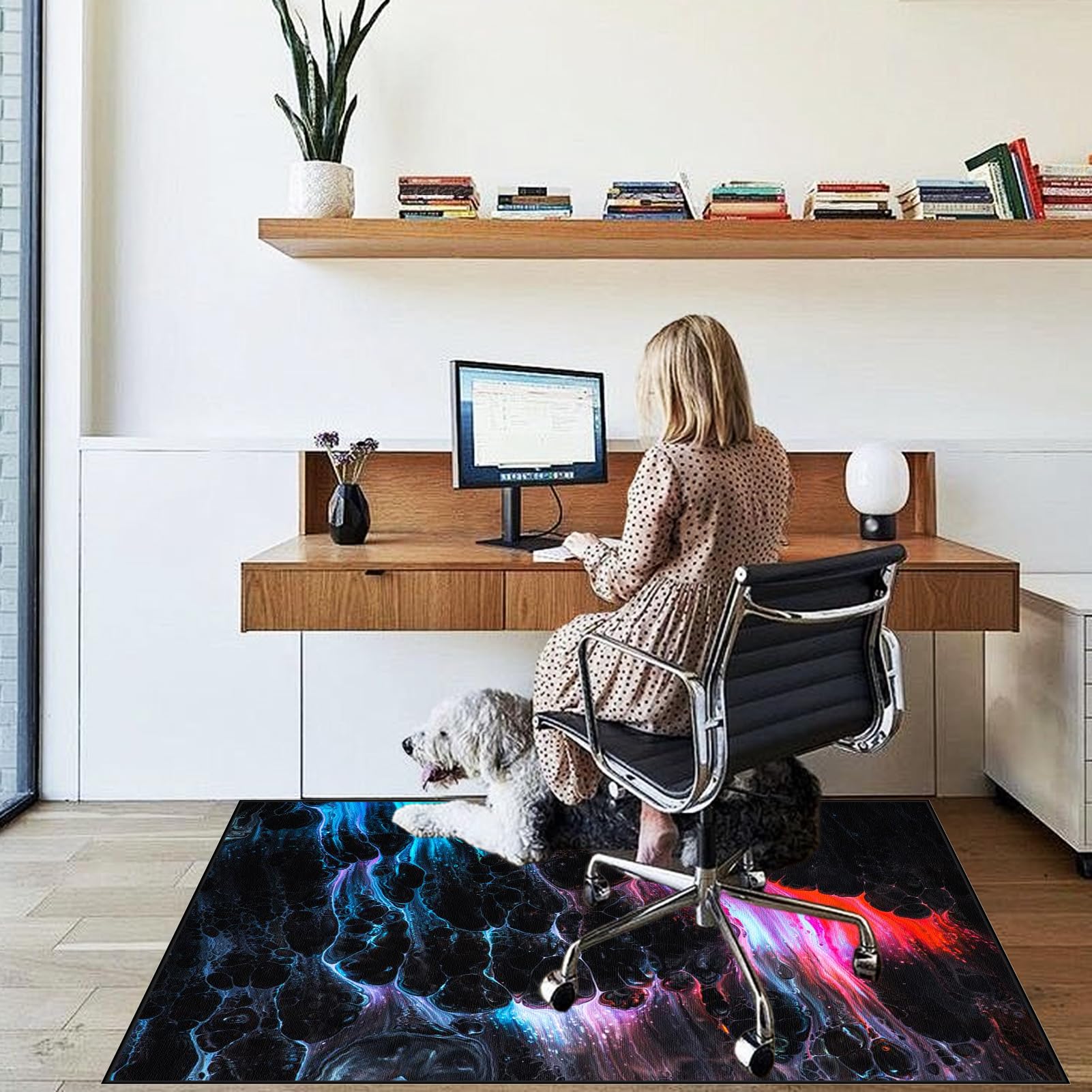 Alfombra para Silla de Oficina Alfombra Silla Gaming 120 x 150 cm Alfombra Protectora Suelo Alfombra Silla Ruedas Alfombrilla para protección de Suelo de Oficina y hogar Alfombrillas para Silla