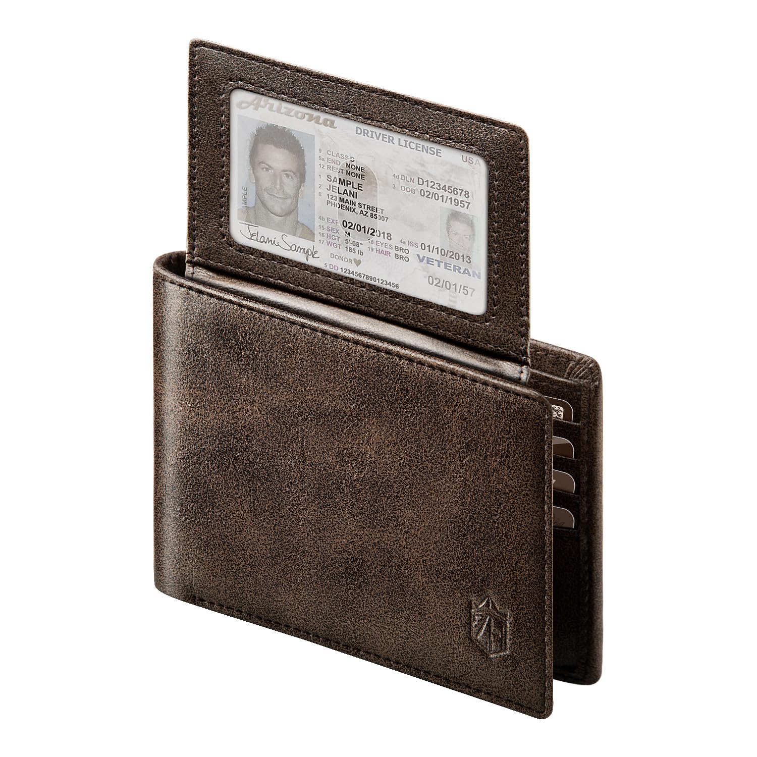 Zitahli Wallet for Men 12 Card Holder Slim Rfid Leather 2 ID Window Wallets With Gift Box Men's Accessories