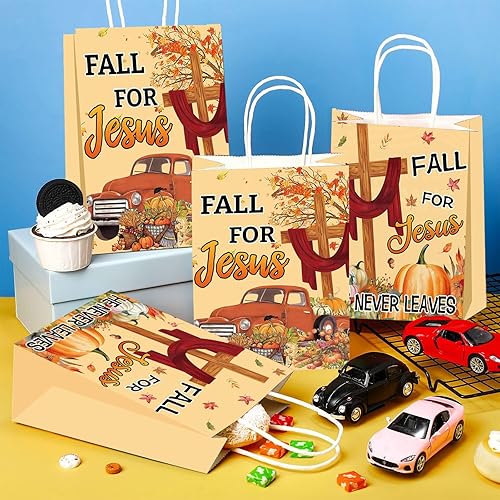 Miniatura 4 de 16 bolsas de fiesta de otoño para Jesús, bolsas de regalos de Acción de Gracias, regalos de fiesta de religión cristiana para otoño para Jesús