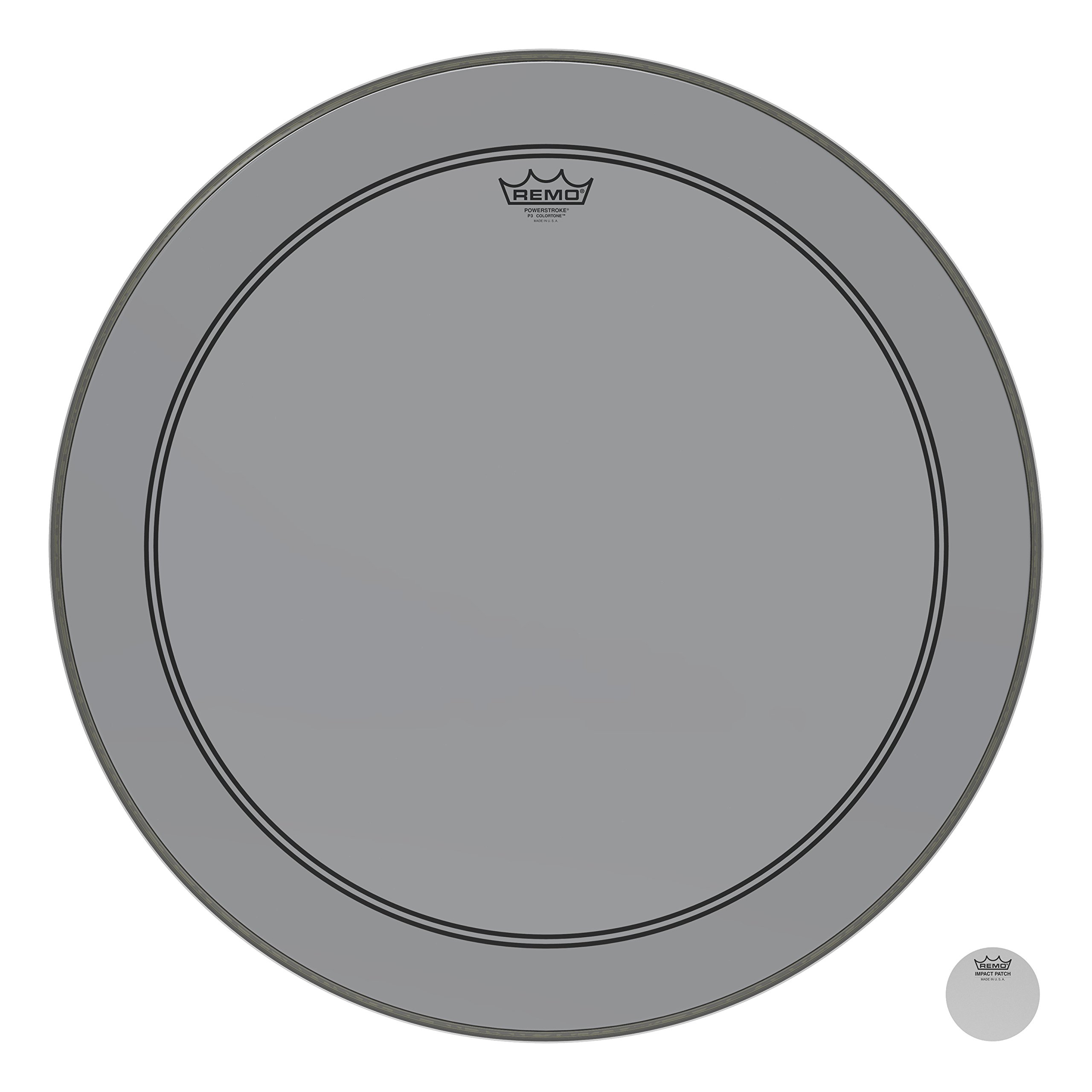 Remo P3-1326-CT-SM Powerstroke P3 Colortone Smoke 26-inch