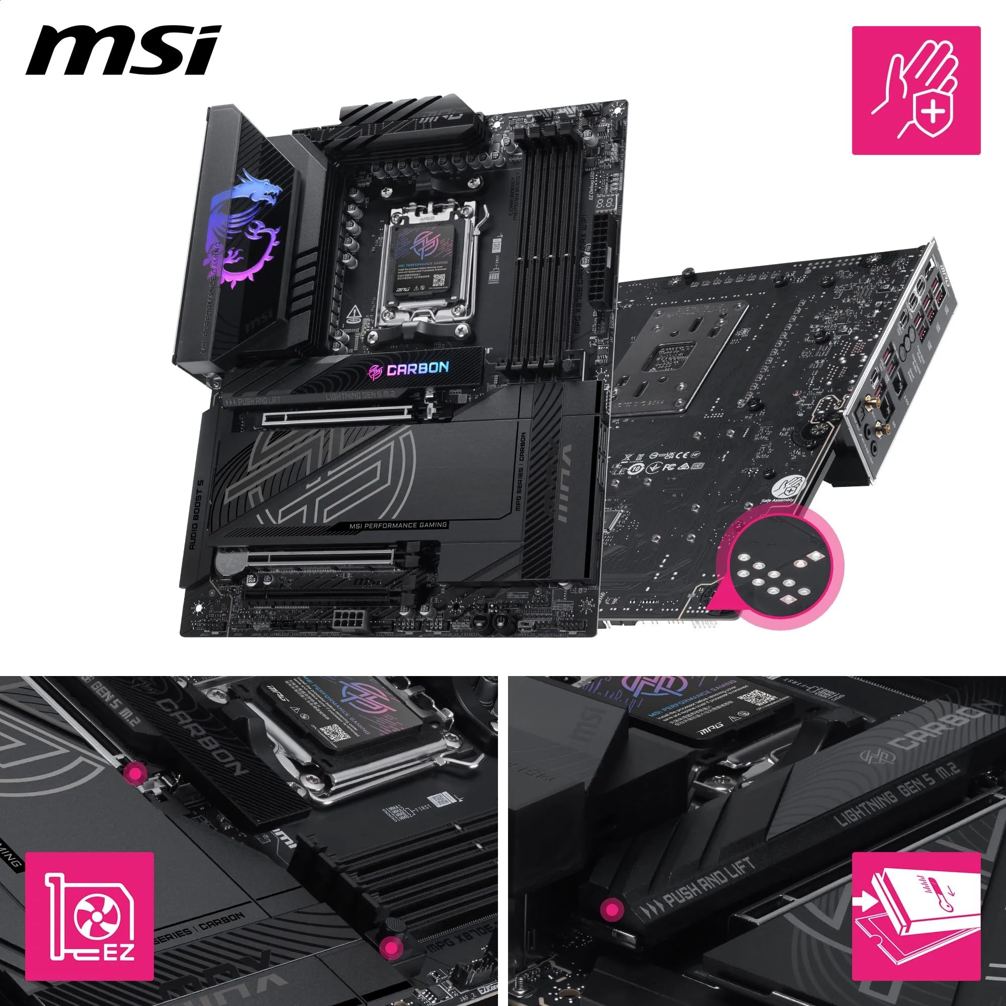 Amazon | MSI MPG X870E Carbon MAX WiFiマザーボード、ATX - AMD