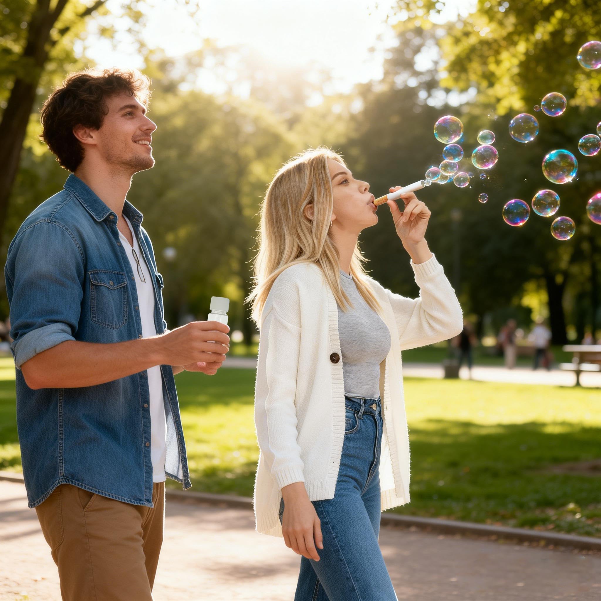 Bubble Cigarette Pack – Realistic Fake Cigarette Bubble Blower with Bubble Solution, Mini Cigarette Bubbles Maker for Stress Relief, Fun Party Gift for Adults — view 4