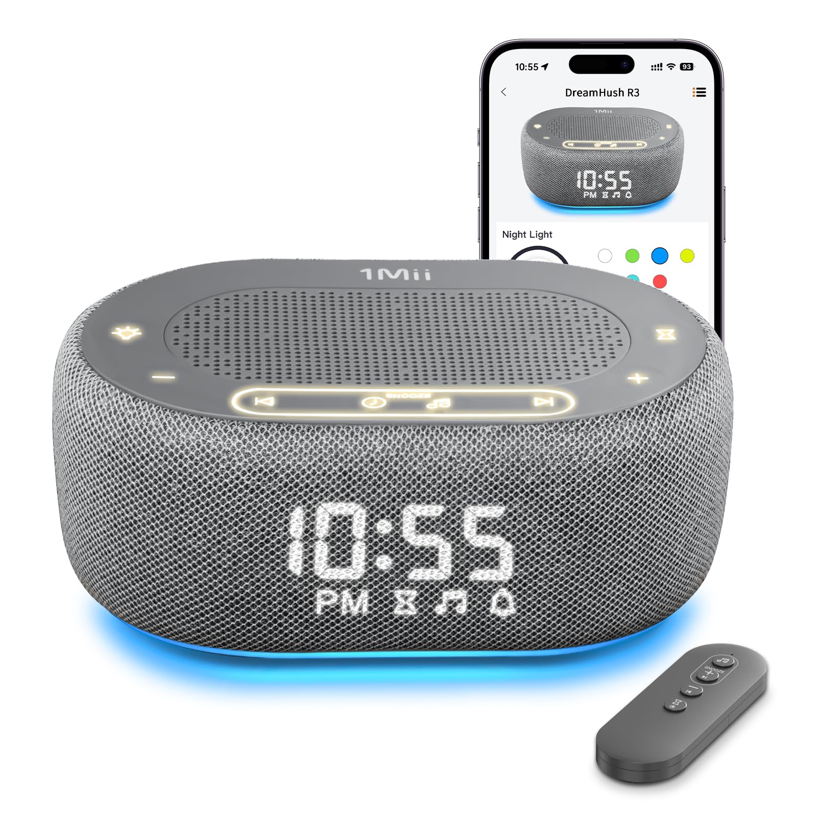 Photo 1 of 1Mii DreamHush R3 Sound Machine with Alarm Clock, White Noise