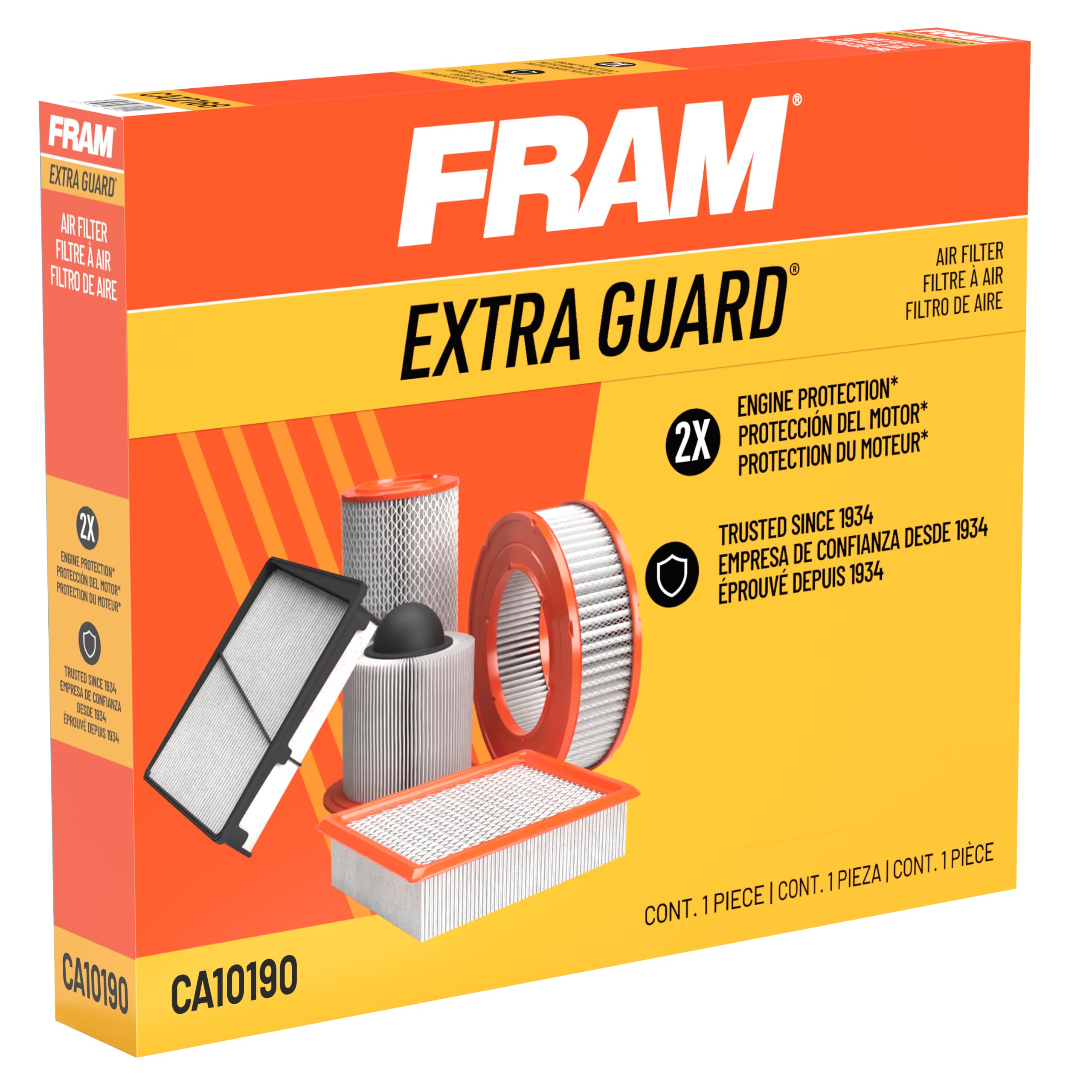 Amazon.com: FRAM CA10190 Extra Guard Engine Air Filter | Fits 2009