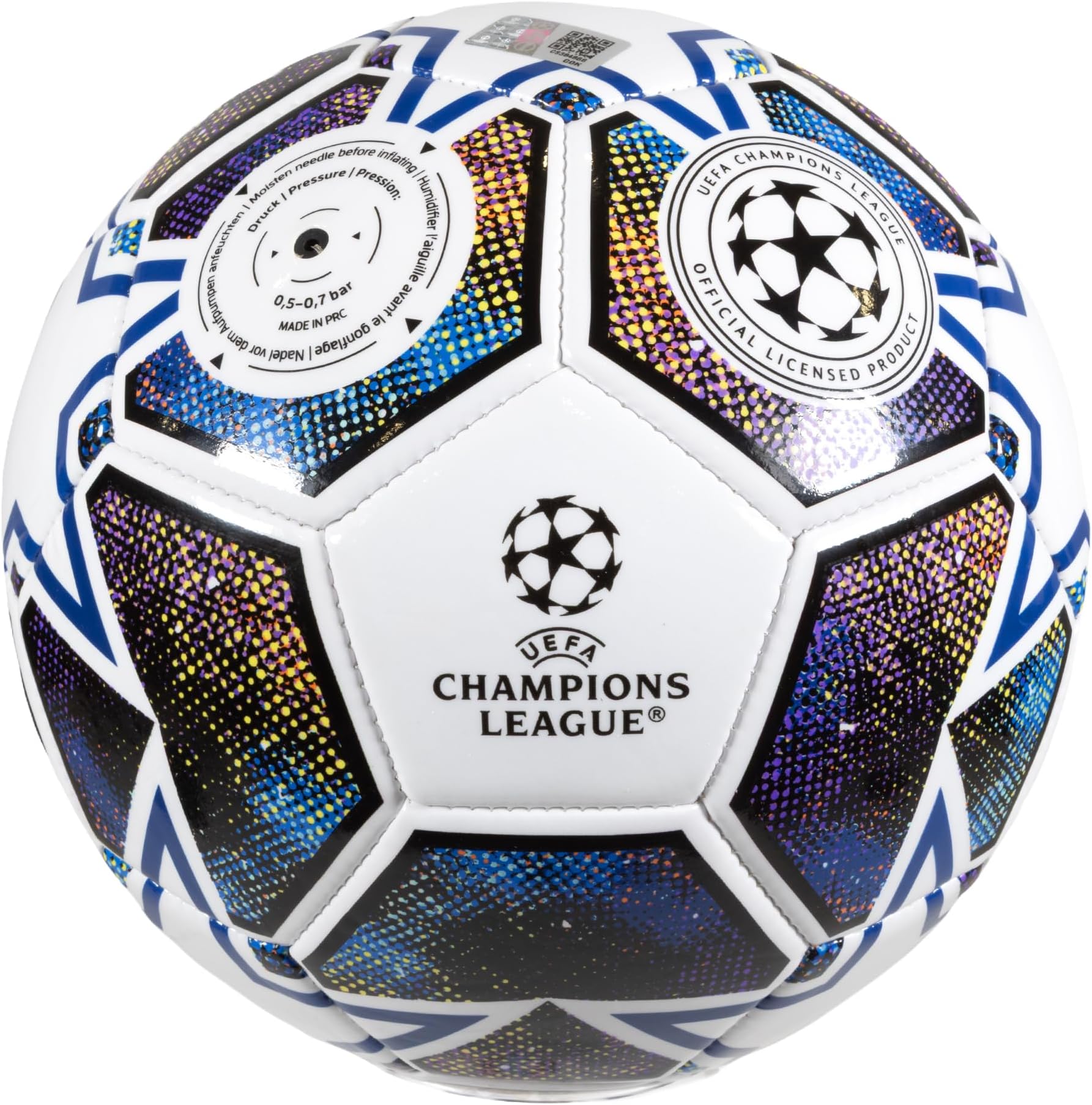 Hy-Pro UEFA Champions League Football, Size 5, Officially Licensed, Training, Match, Merchandise, Collectible For Kids and Adults, Great Football Gift Idea