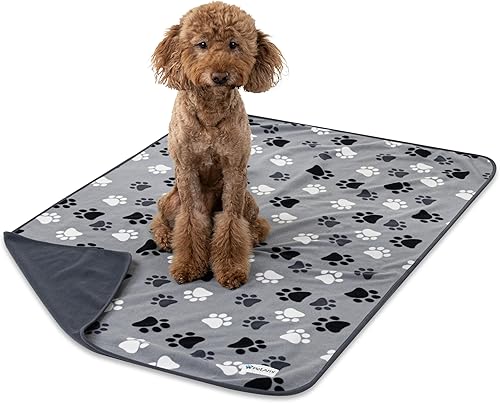 Miniatura 6 de PetAmi Manta impermeable para perros extragrandes, perros y gatos, funda protectora grande para muebles, manta reversible lavable de forro polar
