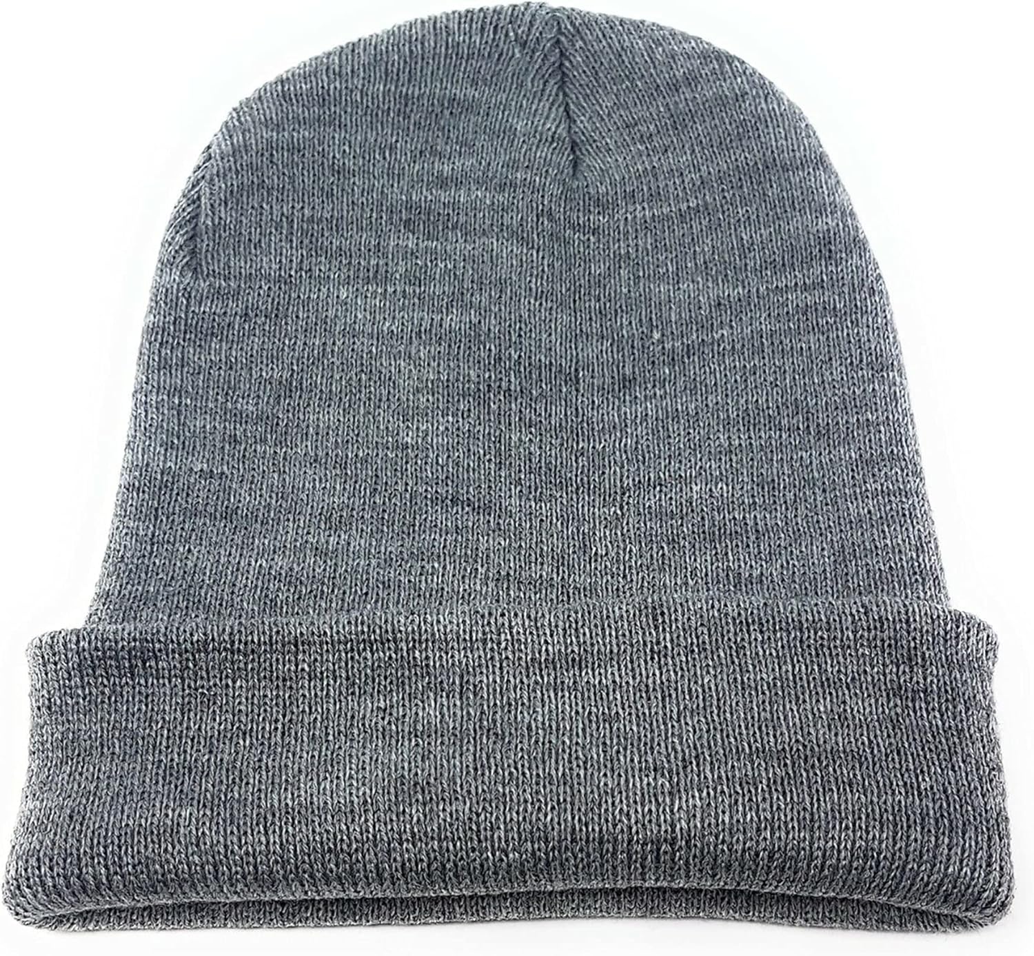 RICHON Unisex Boys Girls Knitted Beanie Hat,Kids Knit Winter Hat Warm Fleece Lined Skull Beanie Hat (Dark Gray)